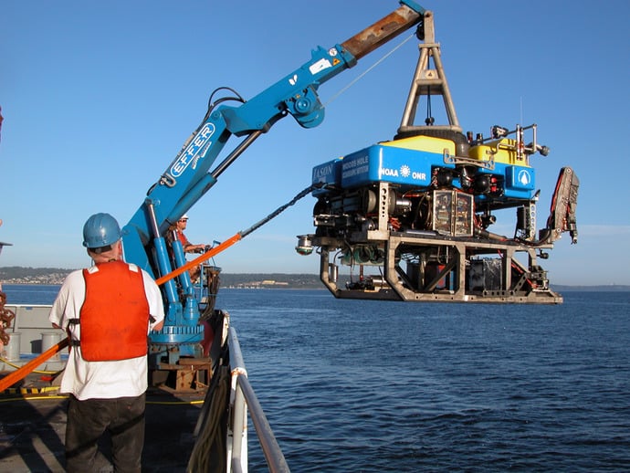 Ini ROV! Robot Pengangkut Material Tambang Bawah Laut